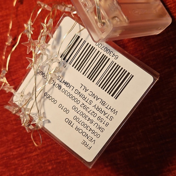Free People Starry String Lights Mini White 7' Copper Wire With 3 Batteries NWT - Picture 13 of 16